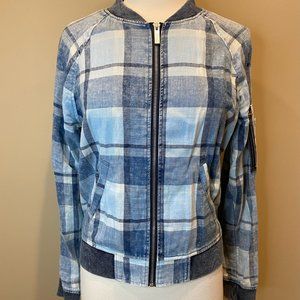 Sanctuary Plaid Bomber Jacket